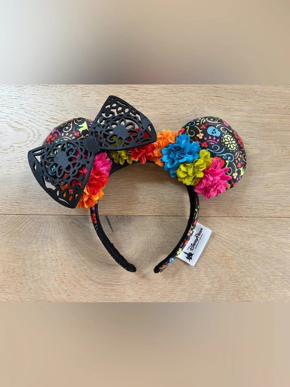 Disney Parks Mickey ear headband EPCOT day of the dead Halloween spooky - Picture 1 of 4